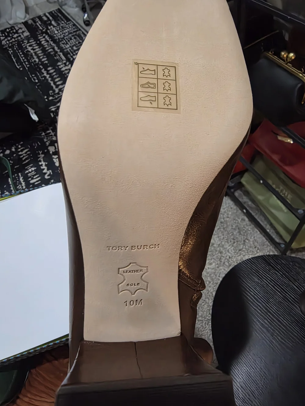 New Tory Burch Brown Leather Knee-High Boots